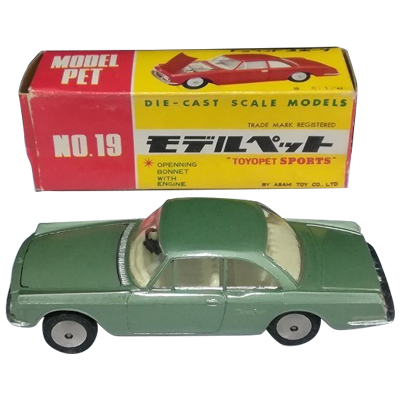 トヨペットスポーツ グリーン No.19 モデルペット ATC アサヒ玩具 1/42