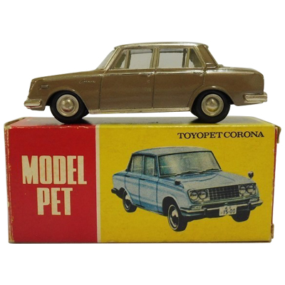 トヨペット コロナ デラックス ブラウン No.27 モデルペット ATC アサヒ玩具 1/42