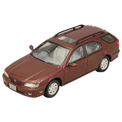 日産 セフィーロ ワゴン WA32 1997年 ディープワインレッドメタリック CAM@ 1/43