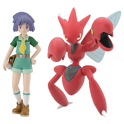 ジョウト地方 ツクシ＆ハッサム プレミアムバンダイ限定 ポケモンスケールワールド バンダイ