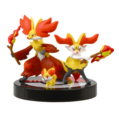 フォッコ進化セット(フォッコ・テールナー・マフォクシー) 立体ポケモン図鑑 タカラトミーアーツ