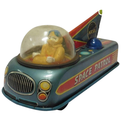 スペースパトロール NASA ブリキ フリクション マスダヤ
