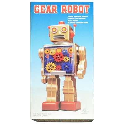 ギアロボット ゴールド 電動 メタルハウス