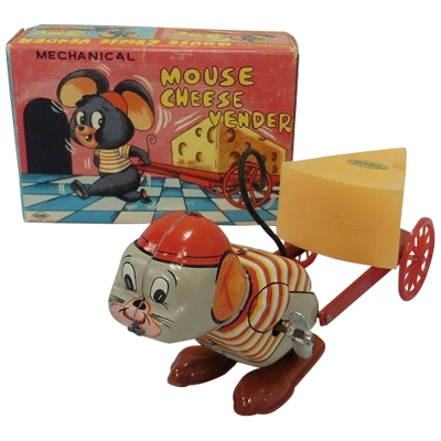 MOUSE CHEESE VENDER ねずみのチーズ売り ゼンマイ 米屋
