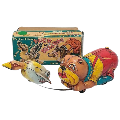 DUCK AND BULLDOG カモを追いかけるブルドッグ フリクション ウサギヤ