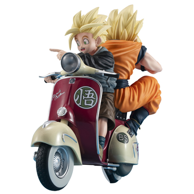 スーパーサイヤ人孫悟空＆スーパーサイヤ人孫悟飯＆バイク DBZ デスクトップリアルマッコイEX