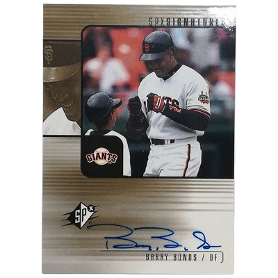 バリー・ボンズ 直筆サインカード UpperDeck SPx 2000