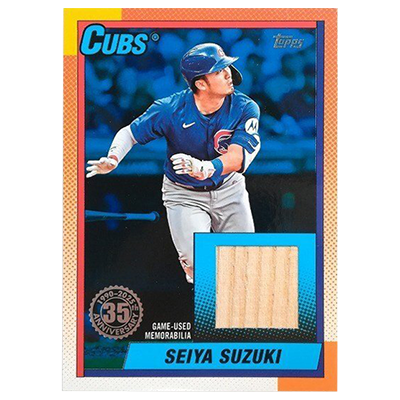 鈴木誠也 シカコ・カブス 35周年 バット レリックカード Topps
