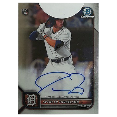 SPENCER TORKELSON  直筆サインカード chrome Topps