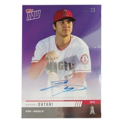 大谷翔平 エンゼルス OD-166C 直筆サインカード NOW Topps