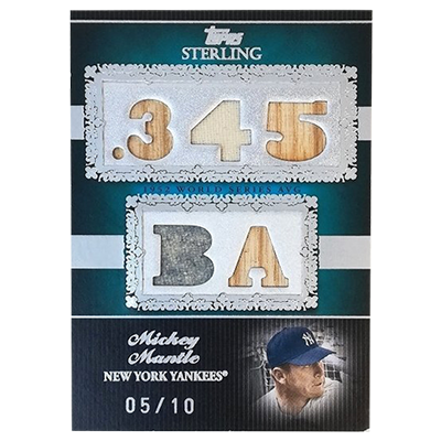 MICKEY MANTLE 2007 STERLING バット ジャージー レリックカード Topps